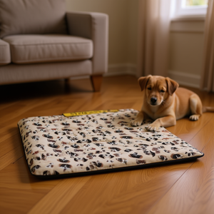 Set di Quattro Tappetini per Cani con Fondo Antiscivolo Quadrato e Motivo, Eleganti Lettini per Animali Domestici - Product Image 3