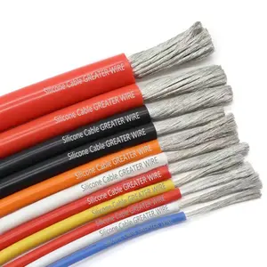 600V High Temperature Flexible 4 Awg 8 10 12 14 16 Hook Up CableSilicone Flexible Wire 1/0 Super Soft Tinned Copper Cable