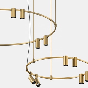 Lampadario Nordico Postmoderno Serie Moduli Semplici in Rame, Lampada Moderna Semplice per Bar e Ristoranti, Lampadario Personalizzabile Fai-da-Te - Product Image 3