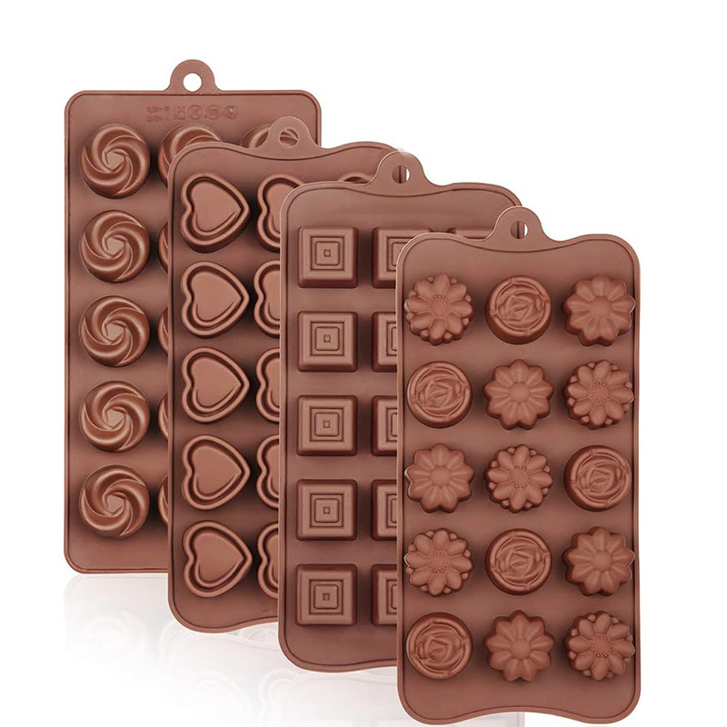 Coffret 4 pièces chocolat double amour
