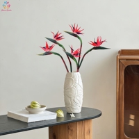 Bunga Bird of Paradise Buatan Real Touch, Batang Karet Lentur, Strelitzia untuk Vas Tinggi, Dekorasi Rumah dan Hotel