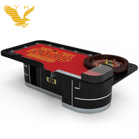 YH 110-Zoll China-Fabrik Glücksroter Elektronischer Glücksspiel-Pokertisch Professioneller Casino-Roulettetisch