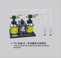 Remplisseuse pneumatique de colle à double/simple tête Machine automatique de peinture en aérosol Machine d'encollage de brosse de cuir de chaussure pour chaussures