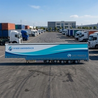 Semi-remorque à rideaux latéraux 5 essieux, bâche imperméable pour le transport de marchandises en vrac, semi-remorque à rideaux latéraux ouverts