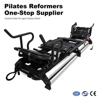 Machine de Pilates Reformer Professionnelle pour la Récupération, en Alliage d'Aluminium, Capacité 300 kg, Résistance Douce, Chariot Stable, pour Exercices Physiques