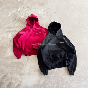 Sweat à capuche personnalisé délavé à l'acide, effet soleil, pour hommes, 460 g/m², 100 % coton, vierge, uni, fabricant de sweats à capuche de créateur - Product Image 1