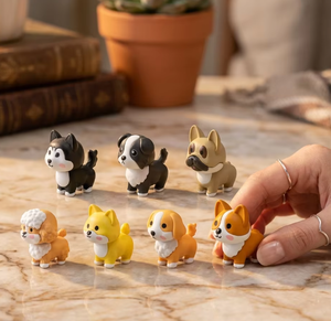 Fabricante de Figuras Coleccionables en Tendencia: Miniaturas 3D de Perros (Corgi, <span class=keywords><strong>Shiba</strong></span> Inu, Frenchie, Husky) - Caja Misteriosa con Encantos 3D y Rellenos para Regalo (Juguete) - Product Image 5