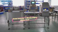 Détecteur de métaux industriel et contrôleur de poids combiné pour convoyeur, en acier inoxydable 304, indice de protection IP65, capacité 5g-900g