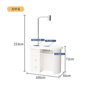 Paquete <span class=keywords><strong>de</strong></span> Muebles para Salón <span class=keywords><strong>de</strong></span> Belleza Maokangyun, <span class=keywords><strong>Mesa</strong></span> <span class=keywords><strong>de</strong></span> Manicura <span class=keywords><strong>de</strong></span> Lujo con Tapizado, Sillas, Superficie <span class=keywords><strong>de</strong></span> Piedra, Metal, Hierro, Moderno y Duradero - Product Image 5