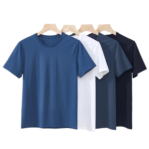 Camiseta de Jersey Casual de Alta Calidad 2026, 100% Algodón, Lisa, Transpirable, Absorbe la Humedad, Secado Rápido, Impresión de Logotipo Personalizado - Product Image 1