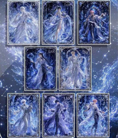 Cartes de jeu de société de la série Shangyou Cultural & Creative JJK Ember-Radiance Twelve Mansions, édition collaborative Peel-to-Reveal
