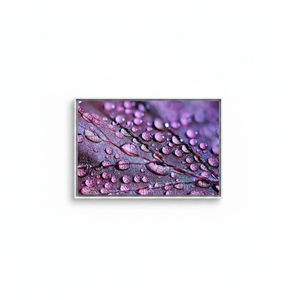 Elegant Modern Canvas Print: Water Drop Graphic Design Artwork,<b>WHITE</b> <b>FRAMED</b> CANVAS - Product Image 2