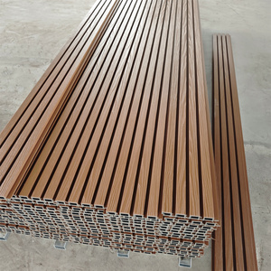 Dalles de terrasse en WPC, revêtement de sol en bois massif pour extérieur, plancher en bois gaufré 3D - Product Image 1