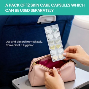 <span class=keywords><strong>Set</strong></span> di Capsule Portatili a Forma di Cuore per Cura della Pelle Anti-Età, Sbiancanti e Anti-Rughe, 7 Fogli, Kit Completo per Routine Giorno e Notte - Product Image 4