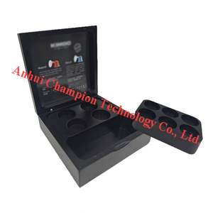 Modern <b>Coffee</b> Holder 3 Slots Wood Laser Cut Pattern - Product Image 2