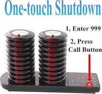Système d'appel pour restaurants : Pagers clients pour Food Truck, Église, Crèche, Clinique, Café, Bar avec vibration, flash et buzzer