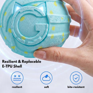 Giocattolo Interattivo Intelligente <span class=keywords><strong>per</strong></span> Animali Domestici, Palla Elettrica in E-TPU Resistente ai Morsi, Giocattolo Automatico Rotolante e Saltellante <span class=keywords><strong>per</strong></span> <span class=keywords><strong>Gatti</strong></span> e Cani di Piccola e Media Taglia - Product Image 4