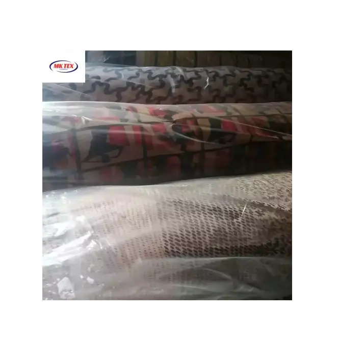 Korean factory wholesale 100% polyester woven chiffon pearl printed stock fabric for garments Low price wholesale