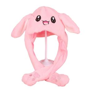 Chapeaux de lapin en peluche chauds et amusants pour l'hiver, avec oreilles mobiles et LED, pour enfants et adultes, idéaux pour les fêtes et le cosplay - Product Image 3