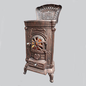 Hot Koop Antiek Ontwerp Houtgestookte Kachels Gietijzeren Kachel Met Koken Top - Product Image 6