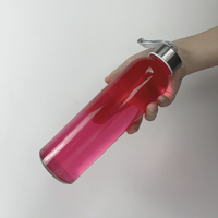 500ml 750ml 1000ml bouteilles en verre de boisson d'eau ronde transparente transparente avec bouchon ruban chaîne Offre Spéciale de gros