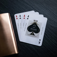 Cartes éducatives personnalisées en papier 300 g/m² avec noyau bleu et finition lin, coffret cadeau