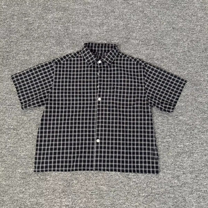 <span class=keywords><strong>Chemise</strong></span> en coton ample pour <span class=keywords><strong>homme</strong></span>, manches courtes, imprimée, personnalisable, 5XL <span class=keywords><strong>6XL</strong></span>, OEM, à carreaux, rétro, streetwear décontracté, impression de logo, légère et respirante - Product Image 3