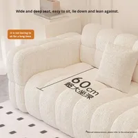 Ensemble de canapé-lit design moderne en tissu, canapé paresseux pour salon - Meubles pouf compressés