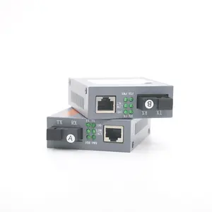 MT-SFQ-8550ไฟเบอร์โหมดเดี่ยว RJ45 25กม. SC 10/100/1000M ไฟเบอร์ออปติกไปยังตัวแปลงสื่อ Rj45ตัวแปลงสื่อ SFP Media