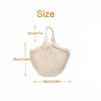 Sac fourre-tout en filet écologique de haute qualité en coton biologique pour fruits et légumes – Sac de courses réutilisable très prisé et fiable
