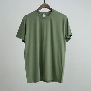 Camisetas vintage para hombre, camisa con estampado de logotipo personalizado, 210gsm, 100% algodón prémium, 180gsm