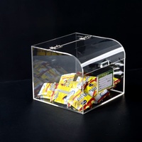 Boîte à bonbons transparente personnalisée en acrylique, pot de présentation pour noix et épices, distributeur, conteneur de stockage alimentaire en vrac avec couvercles