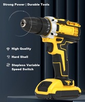 Perceuse pistolet sans fil de qualité industrielle haute puissance 21V-Perceuse à batterie au lithium rechargeable multifonction