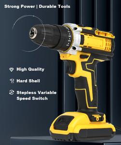 <span class=keywords><strong>Perceuse</strong></span> pistolet <span class=keywords><strong>sans</strong></span> <span class=keywords><strong>fil</strong></span> de qualité industrielle haute puissance 21V-<span class=keywords><strong>Perceuse</strong></span> à batterie au lithium rechargeable multifonction - Product Image 3