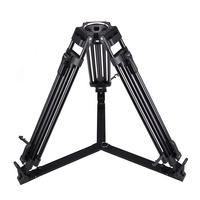 Équipement photographique MagicLine V8 Trépied professionnel pour caméra vidéo de diffusion lourde avec tête fluide pour studio de télévision