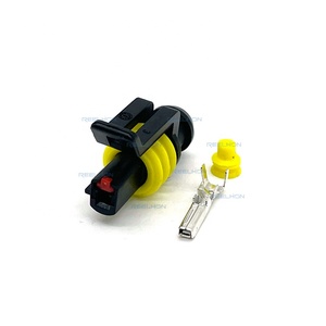 1 pin 1.8 Series nữ không thấm nước thiết bị đầu cuối dây điện khai thác nối AMP Tyco 282079 - Product Image 1