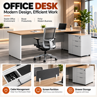Ensemble de mobilier de bureau personnalisé pour entreprises, planification de l'espace pour les bureaux de direction, les zones de formation, les bureaux du personnel et les cabines téléphoniques