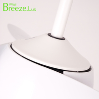 Breeze.Lux-Lámpara de araña LED de 52 pulgadas, ventilador de techo, 3 aspas con control remoto, diseño tradicional elegante para baños grandes