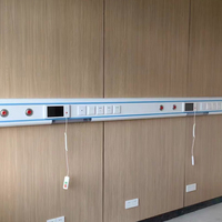 Terminal de sortie de gaz médical ICU Premium avec panneau électrique et appel d'infirmière certifié CE ISO