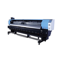 Impresora eco solvente de gran formato de 3,2 M adecuada para pancartas de etileno, pegatinas, lienzo de película de PVC con dos cabezales de impresión DX5 DX7