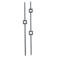 Balustre en fer forgé de haute qualité Balustre d'escalier Balustre à bloc unique