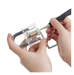 24 pièces d'outils de serrurerie en acier titane pour la pratique du crochetage, ensemble de crochetage de carte de crédit <span class=keywords><strong>James</strong></span> <span class=keywords><strong>Bond</strong></span> <span class=keywords><strong>007</strong></span> - Product Image 6
