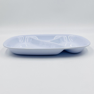 <span class=keywords><strong>Assiette</strong></span> carrée en mélamine 3 compartiments <span class=keywords><strong>Blanche</strong></span> <span class=keywords><strong>Neige</strong></span> pour buffet, restaurants et fêtes - Product Image 5