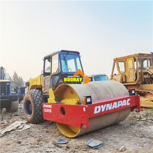 Rodillo compactador vibratorio de tambor liso Dynapac CA30D CA301D CA25D CA301 usado de 12 toneladas para construcción, componente principal del motor - Product Image 4