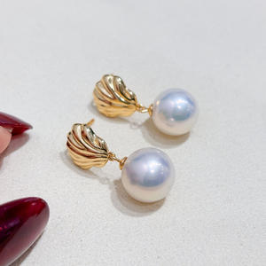 Base de Plata S925 para Accesorios de Perlas DIY, Soporte Vacío para Joyería, Aretes y Cuentas Redondas de 9-15mm para Pendientes 22133 - Product Image 2