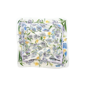 Foulard Quadrato Floreale 70x70cm in Seta Morbida Stampata, Accessorio Moda Donna - Product Image 1