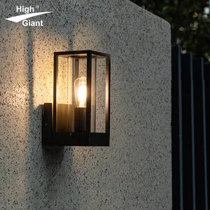 Алюминиевый водонепроницаемый наружный настенный светильник E27 бра настенный наружный декоративный садовый светильник с датчиком движения