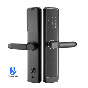 原始设备制造商TTlock房屋指纹门锁，带6068榫眼塞拉杜拉智能旋钮锁舌锁家用电子门锁 - Product Image 1