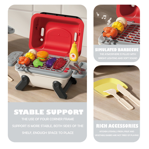 Nouveauté : Ensemble de jeu de cuisine BBQ pour enfants, <span class=keywords><strong>jouet</strong></span> de simulation de <span class=keywords><strong>chef</strong></span>, barbecue d'extérieur pour enfants - Product Image 3