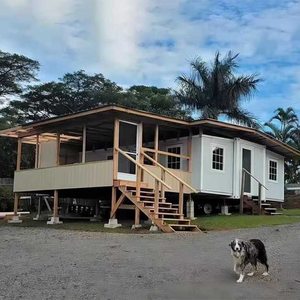 Pré-fabriqué 3 chambres minuscule maison de conteneur pliante extensible pour l'été pour les immeubles de bureaux centres commerciaux préfet pour Nevis Saint - Product Image 5